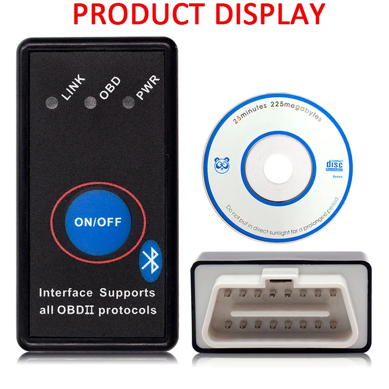 Bluetooth OBD2 Elm327 автомобильный диагностический инструмент сканер Mini V1.5 Elm 327 OBD 2 OBDII