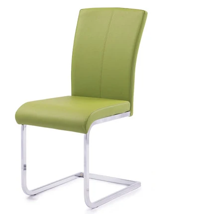 02 New Fashion European dining chair Stainless PU leather dining chair leisure back chair hotel furniture living room dining chair - Цвет: 02