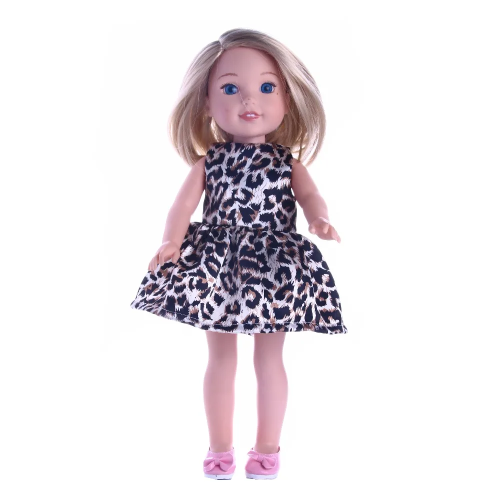 Лучший милый подарок леопардовый узор платье для американского вельли Wisher куклы