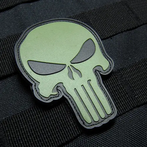 Печать команда 6 череп моральный 3D ПВХ патч PB516|3d pvc patch|patches patchespatch 3d |