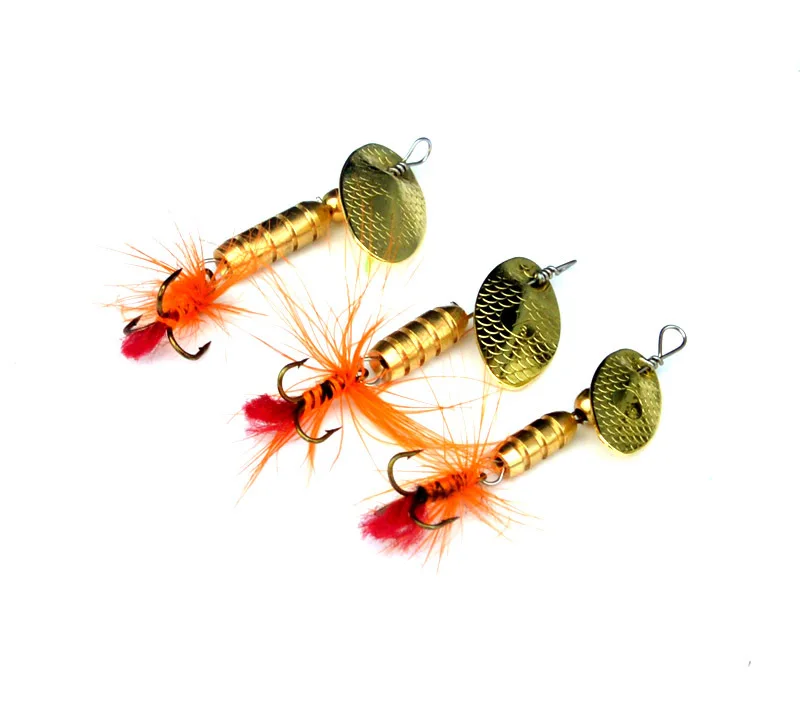 Приманка с блестками вращающаяся комбинированная 3 г 5 перо крючок борода Мужская