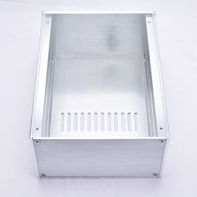 NEW 1610 Silver All aluminum amplifier chassis / Preamplifier / Power housing/ AMP Enclosure / case / DIY box ( 168*100*229mm) images - 6