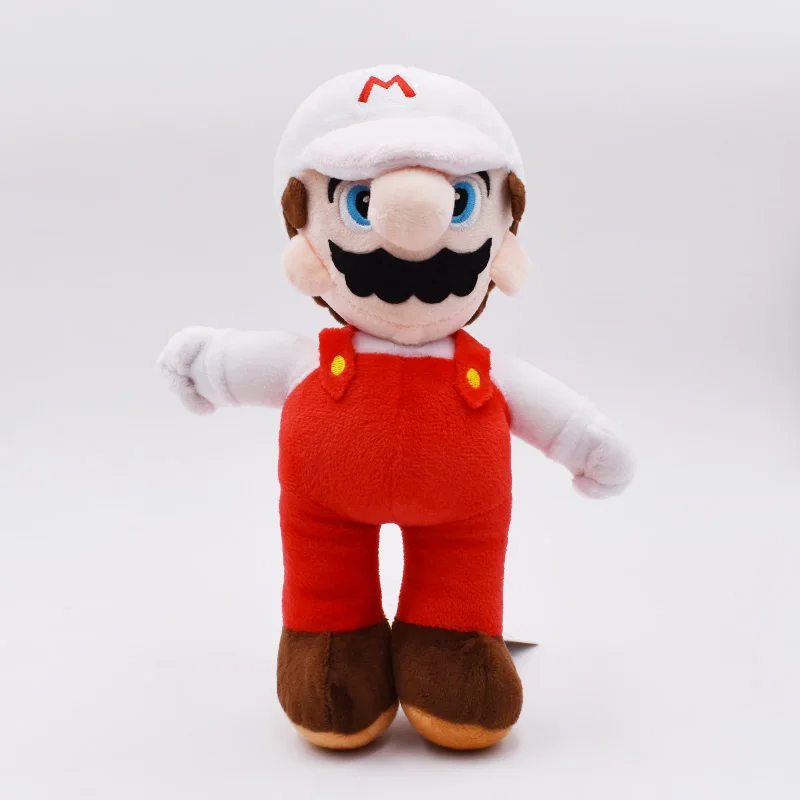 white hat mario Super Mario Bros приведение бу принцесса Маргаритка персик гриб Toadette Goomba Koopa застенчивый парень сухие кости плюшевые игрушки детские подарки - Цвет: white hat mario