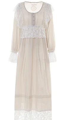 apricot color Кружевная хлопковая льняная ночная рубашка Женская Ретро одежда для сна элегантное женское осеннее летняя Домашняя одежда длинная ночная рубашка - Цвет: apricot color