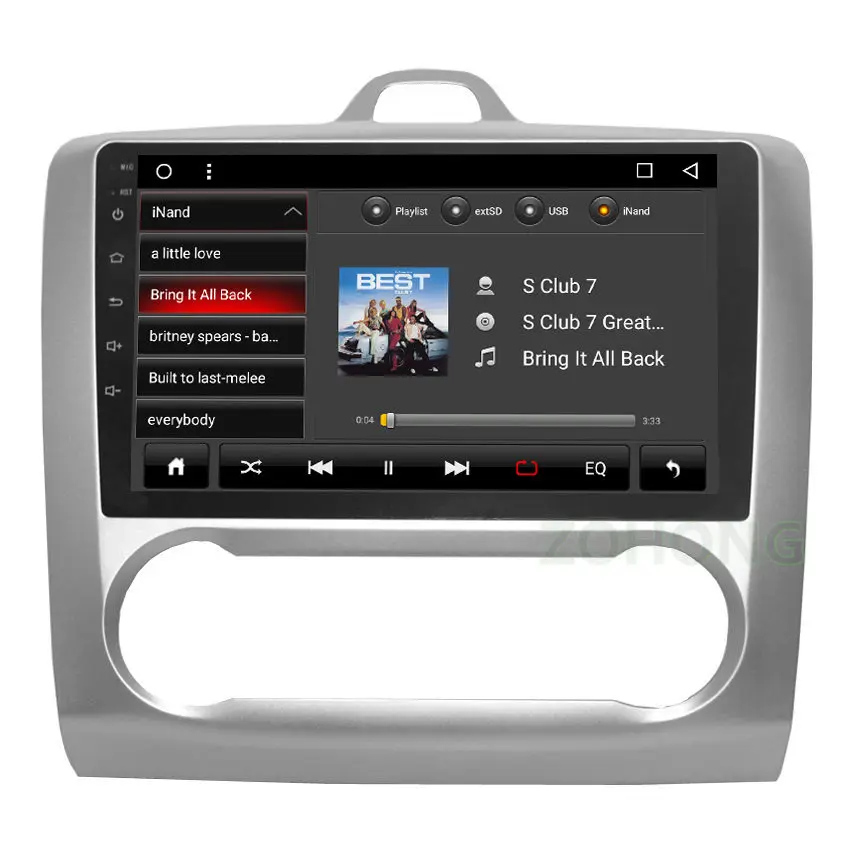 2.5D Octa 8 Core Android 9,0 Автомобильный мультимедийный DVD плеер для Ford Focus 2 автомобиль gps Навигация Авто Радио стерео радио Wi-Fi карта