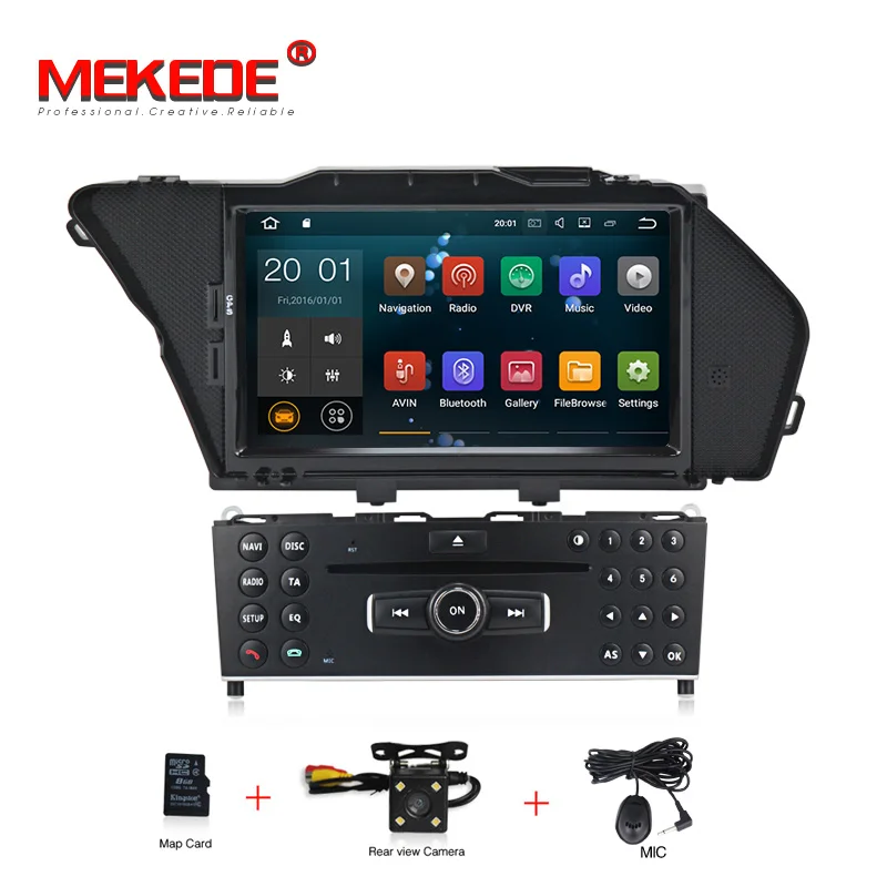 add camera PX3 RK3188 android 8,1 четырехъядерный Автомобильный gps dvd-плеер для BENZ GLK X204 GLK 300 GLK 350 включая canbus wifi bluetooth радио - Color: add camera