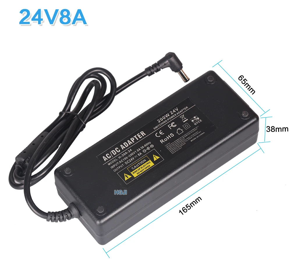 AC DC адаптер 24 В 2A 2.5A 3A 4A 5A 8A источник питания адаптер для водоочистителя Led Stip DC 24 В 48 Вт 60 Вт 72 Вт 96 Вт 120 Вт 180 Вт