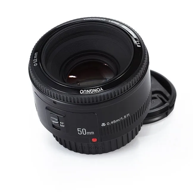 YONGNUO YN50mm F1.8 Камера объектив EF 50 мм для Canon диафрагма автофокусом линзы для EOS DSLR 700D 750D 800D 5D Mark II IV 10D 1300