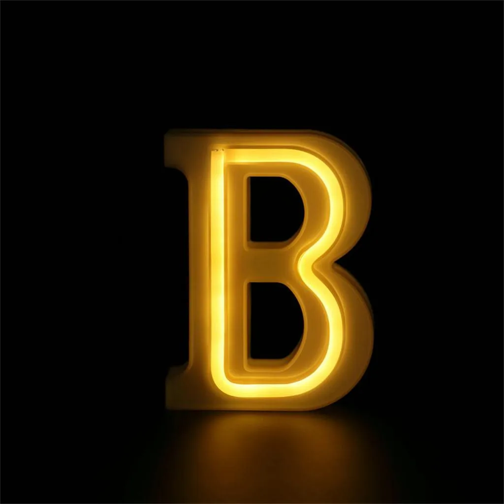 Светодиодный светильник с именем буквами алфавита s USB романтисветильник сделай