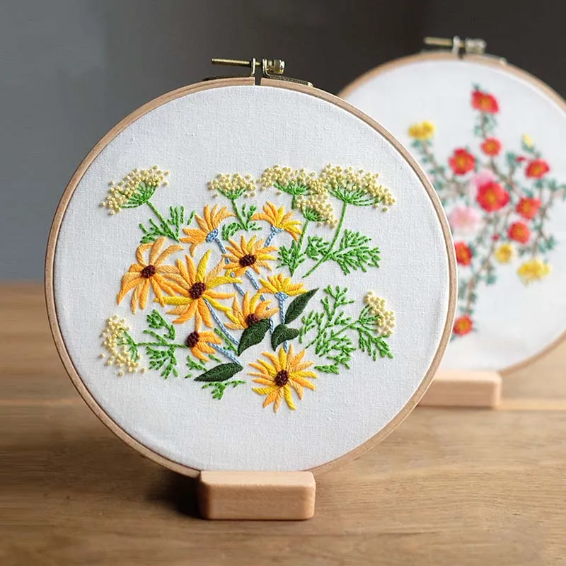 Наборы ручной работы с цветами для вышивки крестиком наборы рукоделия