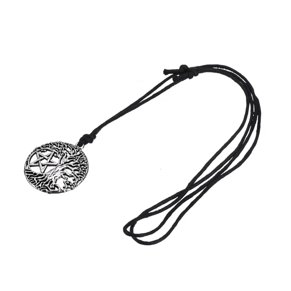 Давапара Древо жизни Yggdrasil Пентакль Пентаграмма Португалия кулон Wicca Pagan