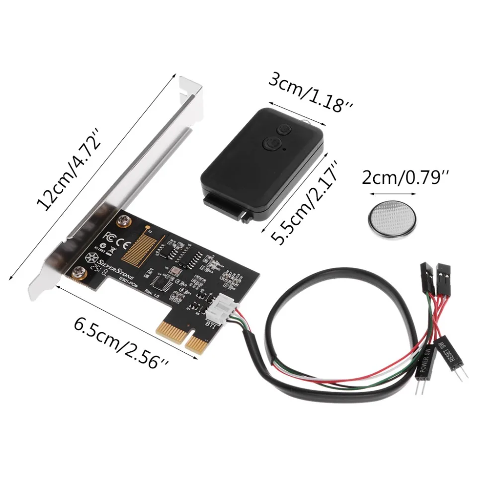 Мини PCI-e Настольный ПК Пульт дистанционного управления 20 м беспроводной