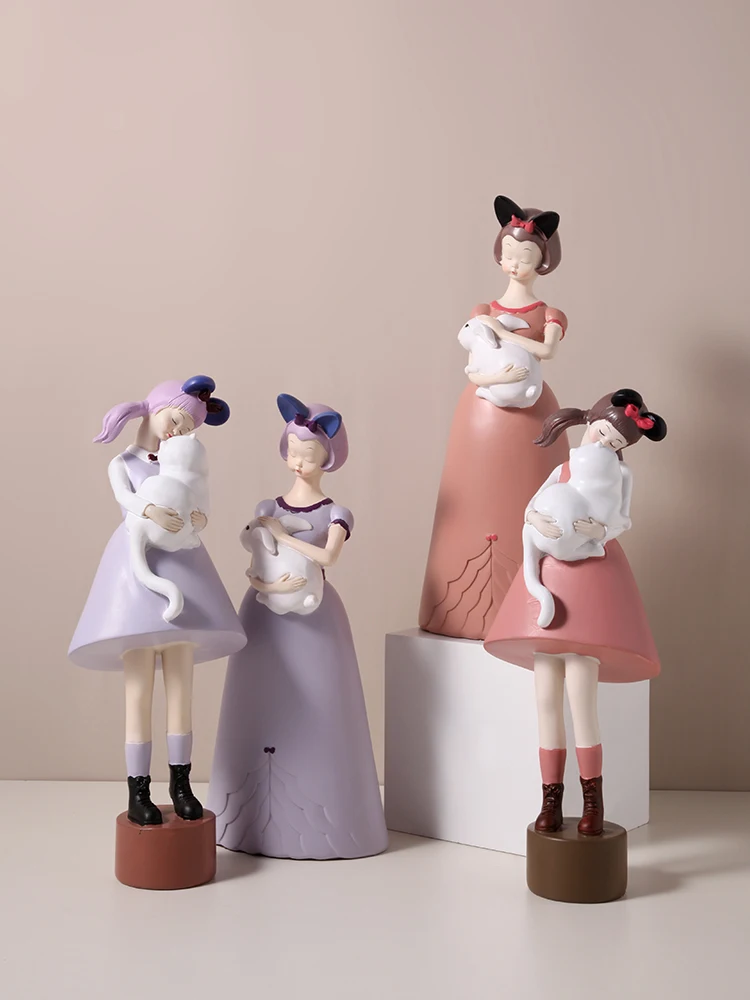 

Creative And Lovely Girl Heart Decoration Household Ornaments Living Room Tv Cabinet Artworks For Girls'birthday Gifts