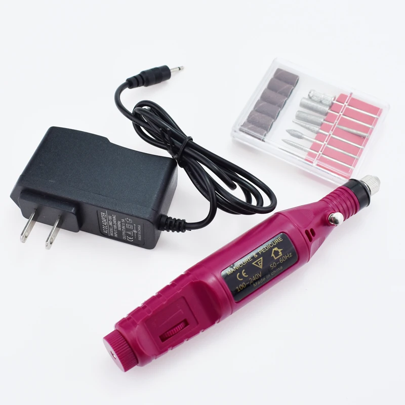 

6 in1 Professional Electric Nail Drill Manicure Machine Nail art Polish Pen nail tools Set Pedicure File foot Feet Care