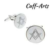 cuffarts masonic cufflinks gentleman round enamel 2018 men anime cufflinks high quality jewelry gifts cufflink for men c10163