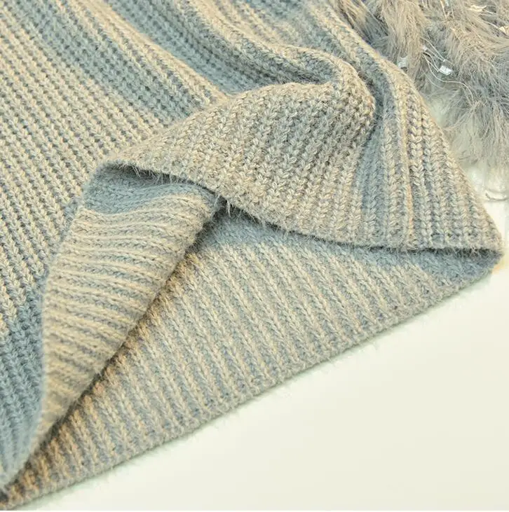 CHICEVER Knitting Mesh Lace Autumn Female Sweater For Women Top Pullovers Hollow Tassel Sweaters Jumper Clothes Fashion Korean | Женская