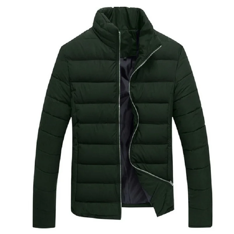 Nice Winter Jacket Men Casual Cotton Coat Outdoors Warm Slim Parka Solid Clothes Plus Size XXXL Manteau Homme Brand Clothing | Мужская