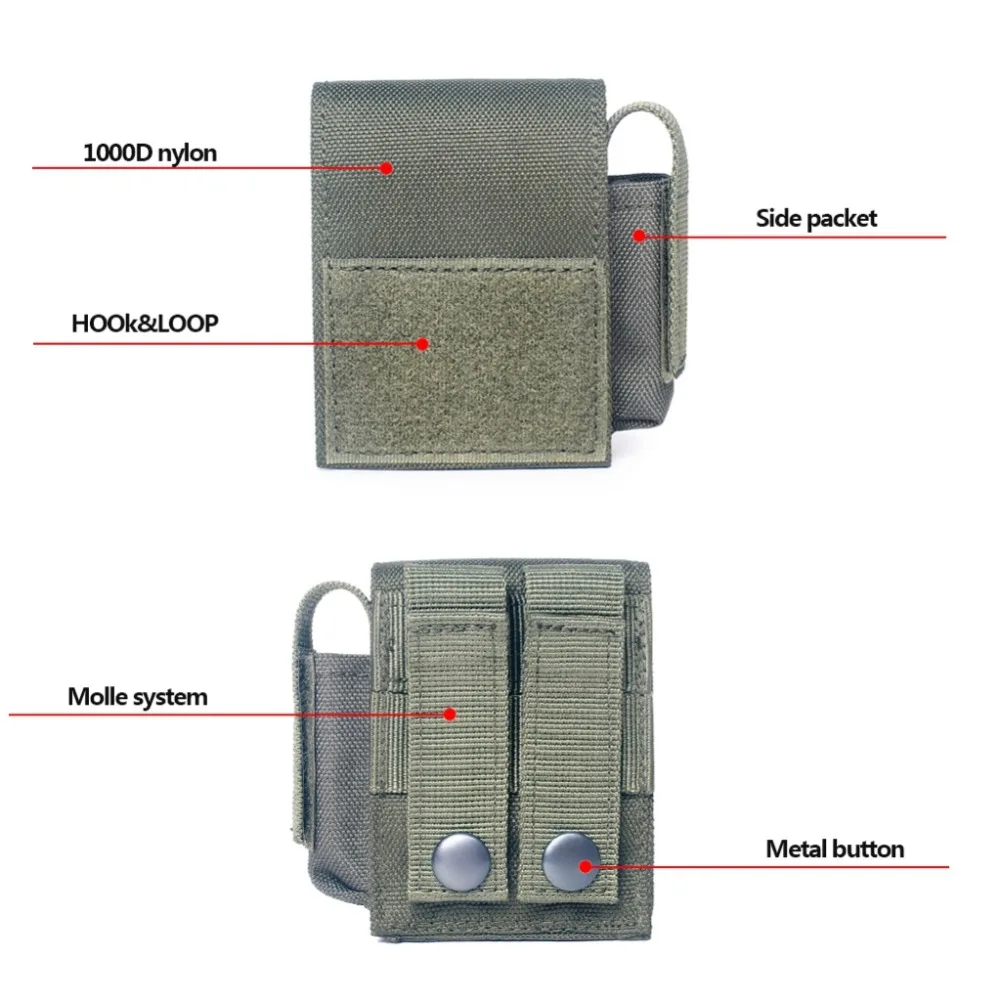 Дропшиппинг военный Molle Чехол тактический один Пистолет подсумок 1000D нейлон оболочка страйкбол охотничьи патроны Камуфляж сумки