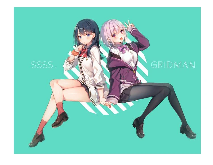 Biamoxer Аниме! SSSS. GRIDMAN Shinjo Akane парик косплей костюм модные женские повседневные чулки серый плотный