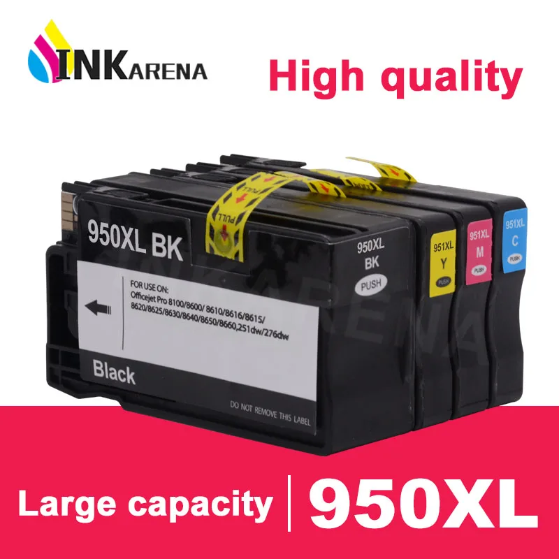 INKARENA сменный чернильный картридж для HP 950 951 XL 950XL 951XL Officejet Pro 8100 8600 8610 8615 8620