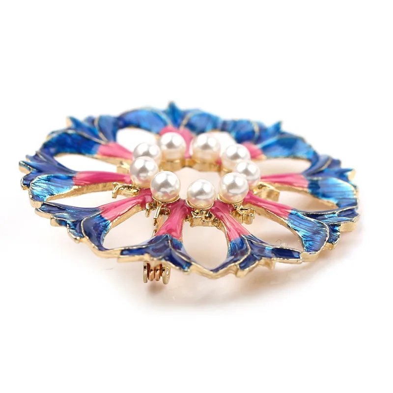 Новая Металлическая Брошь Стразы в виде бабочки из сплава с эмалью для мужчин и