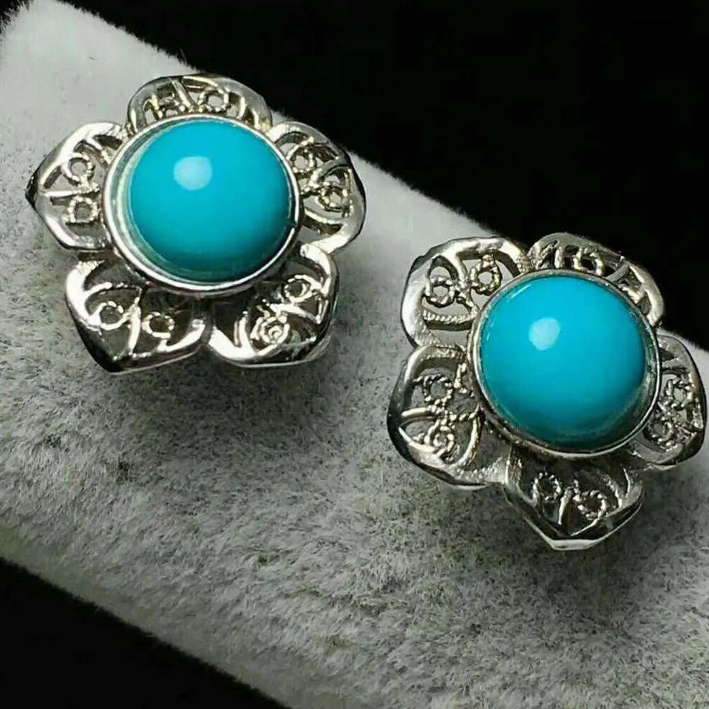 Женские серьги-гвоздики из стерлингового серебра 925 пробы RADHORSE с цветком сливы в