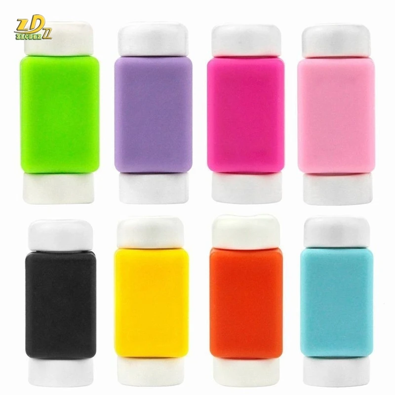 Silicone Winding Clips USB line Data Cable Protector protect Cables Protection Winder for iphone cable Wire Tool 1000pcs | Электроника