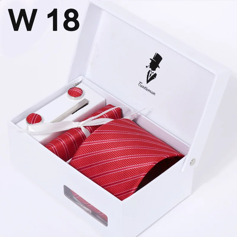 Модные мужские галстуки 8 см вязаные аксессуары для мужчин 6 шт./компл. Подарочная