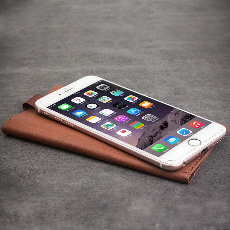 QIALINO, чехол для iphone 6, 6s, 4,7 чехол-кошелек, чехол Fundas для iphone 6 plus, 6s plus, 5,", кожаный чехол с отделением для карт, роскошный чехол