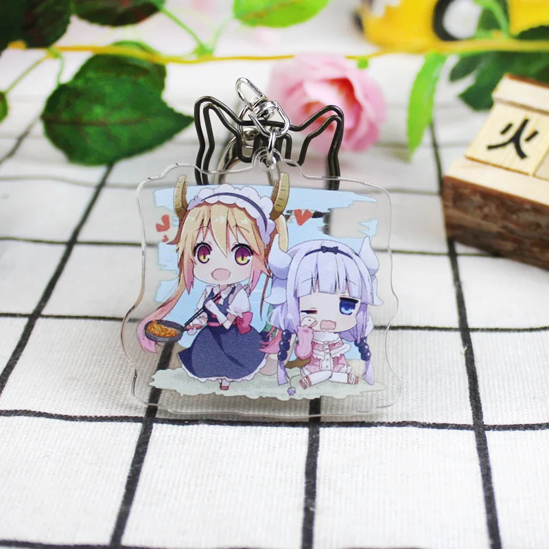 Аниме Miss Kobayashi's Dragon Maid Косплей брелки модные Kanna мультфильм Tooru брелок ювелирный