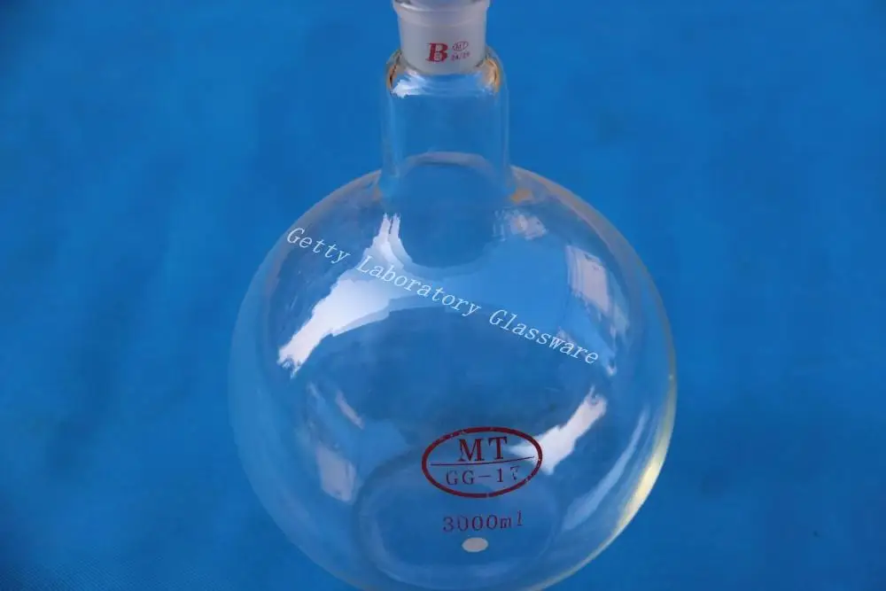 

3L Flat bottom flask, single neck, 3000ml, heavy wall, 24/29 joint