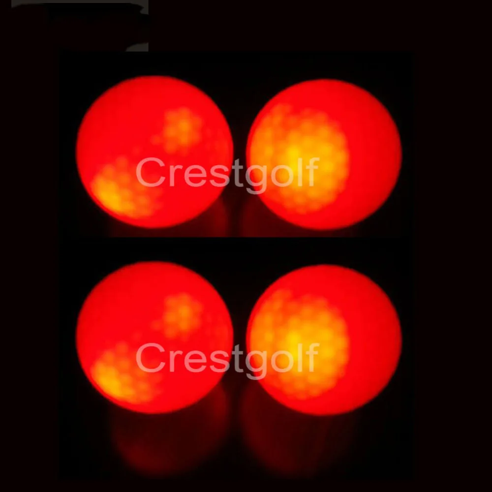CRESTGOLF 4 шт./упак. Hi Q USGA светодиодные мячи для гольфа ночных тренировок роскошные по