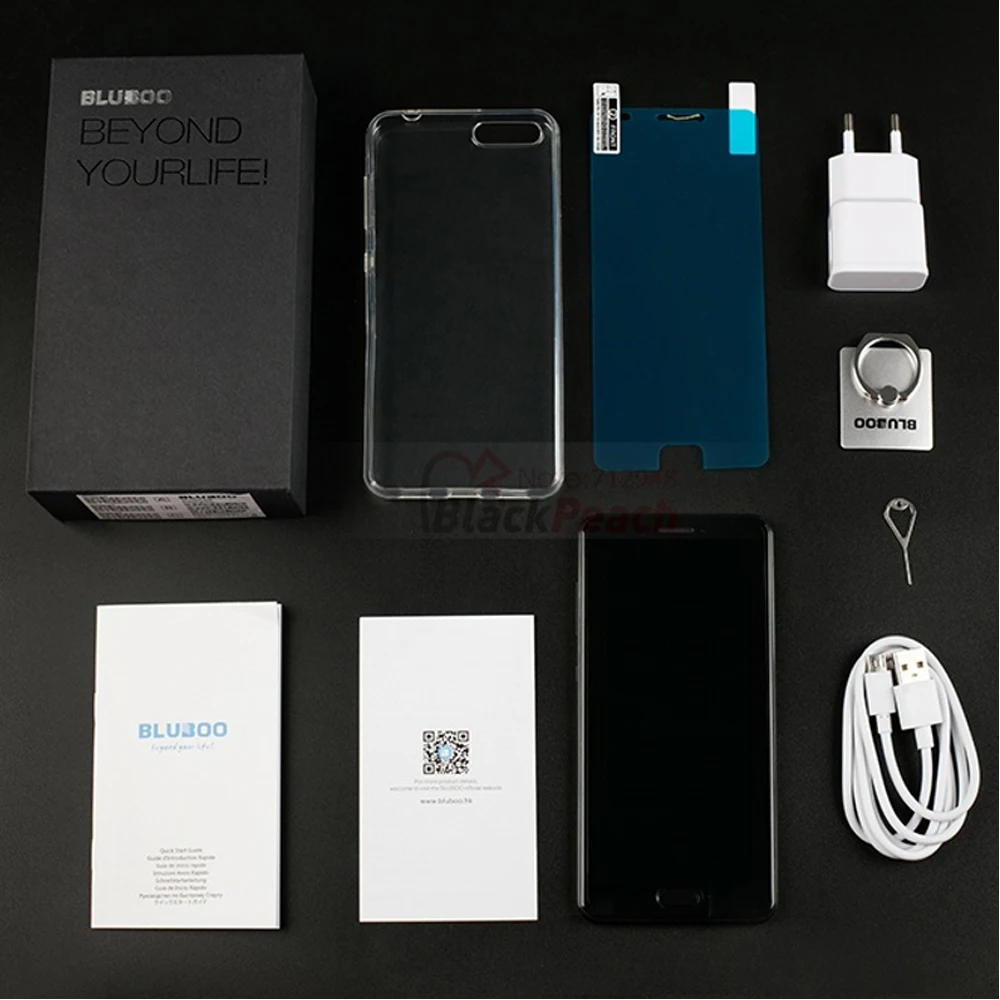 BLUBOO D2 смартфон 5 2 &quotHD Android 6 0 MTK6580A 3300 мАч 4 ядра 1 г + 8 5.0MP 3.0MP двойной камеры заднего
