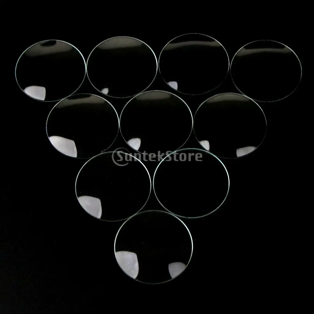 Pack of 20pcs Clear Domed Mineral Glass Watch Lens Parts for Watchmakers 16.5mm-24.5mm