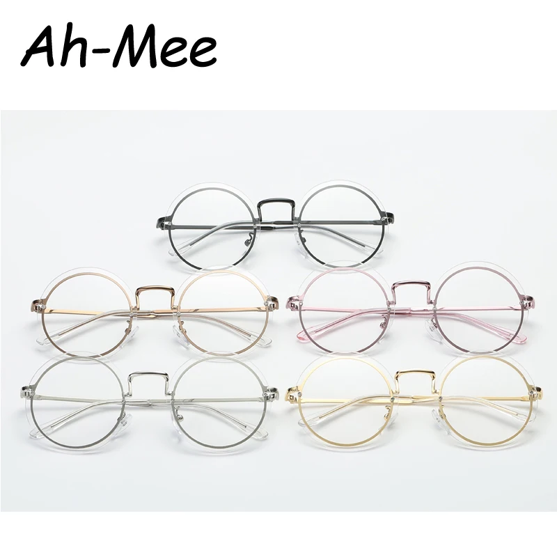 Женские очки маленькие круглые оправа анти синий луч компьютерные ретро бренд