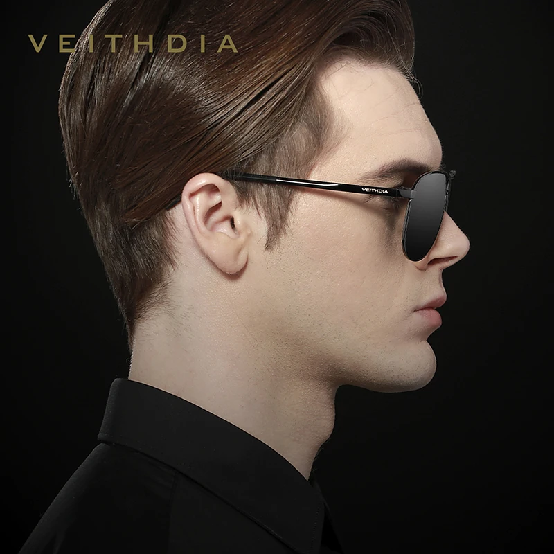 Мужские солнцезащитные очки Veithdia брендовые дизайнерские поляризованные