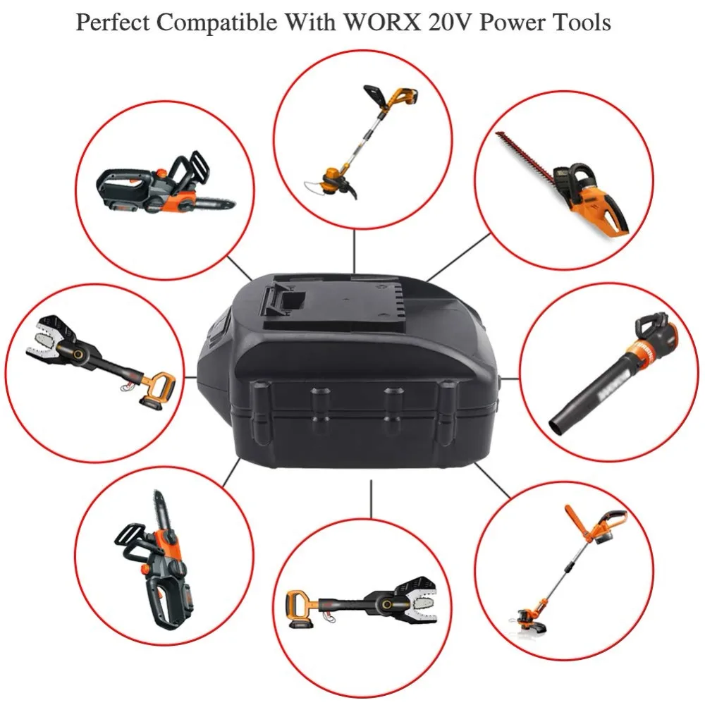 Waitley WA3520 20V 5.0AH литий-ионная аккумуляторная батарея для Worx WG545 WG155 WG255 WG251 WG151 WG151.5