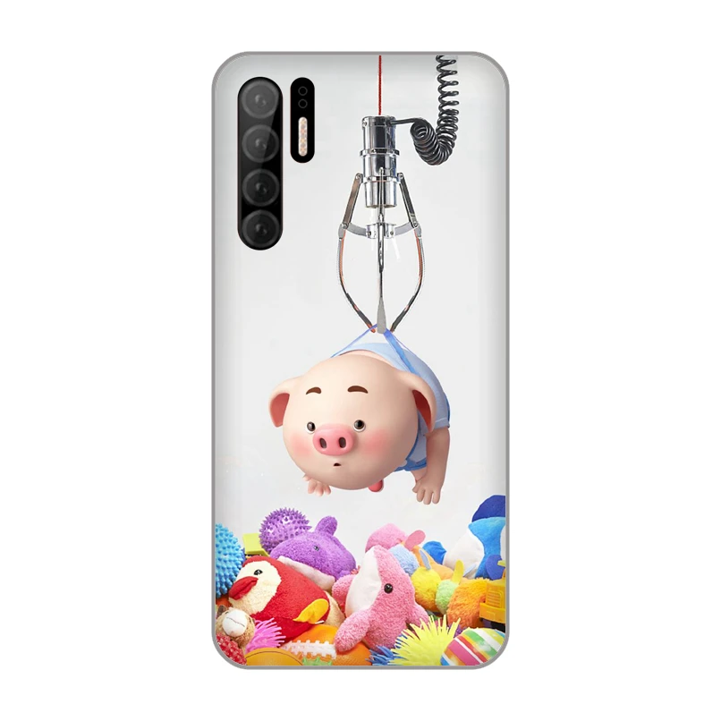 Sunshine pig cute Piglet Eat cake Soft TPU Silicone phone Case Cover for Huawei P10 Plus P20 P30 Pro P7 P8 Lite 2015 Honor 9 V10 |