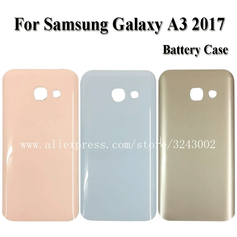 Сзади Стекло для samsung Galaxy A3 2017 назад Батарея чехол A320 задняя дверь Корпус случае