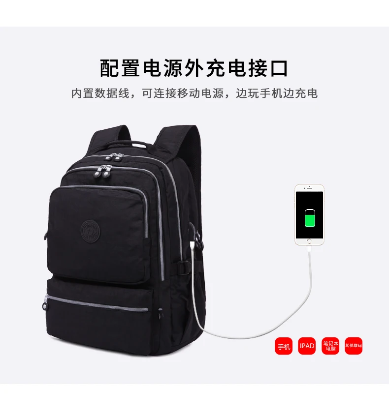 Школьный рюкзак с защитой от кражи, USB зарядка, школьные сумки для девочек и мальчиков, Подростковая Большая вместительная детская школьная сумка, дорожная Детская сумка для книг