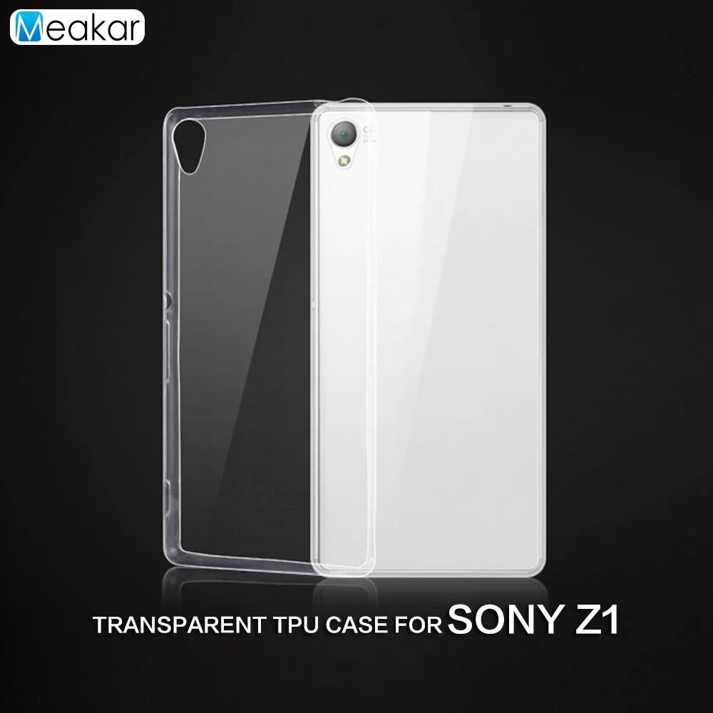 Transparent Soft TPU Silicon 5.0for Sony Xperia Z1 Case For C6903 L39H C6902 Cell Phone back Cover |