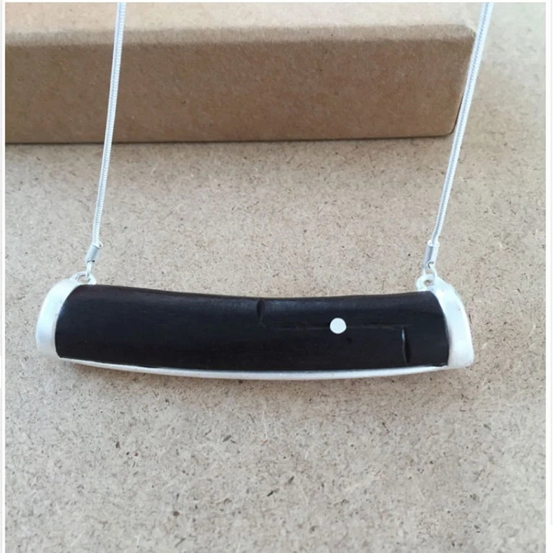 Уникальная эбеновая подвеска Macassar этническая цепочка в виде змеи деревянное