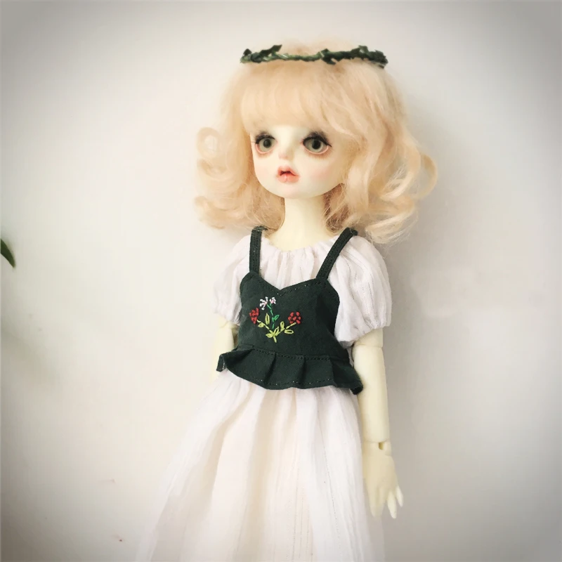 1 комплект платье в стиле мори + жилет с вышивкой для 1/8 1/6 BJD Blyth Azones кукла licca