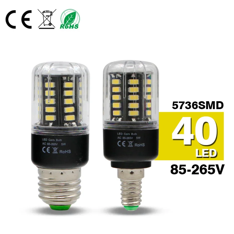 Супер яркая высокомощная Светодиодная лампа E27 E14 110V 220V SMD 5730 15w 12w 9w 7w 5w 3w