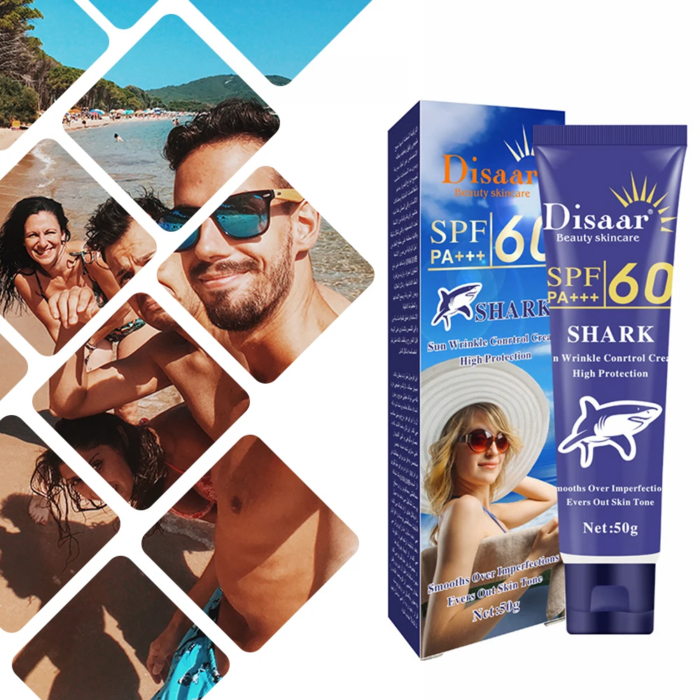 Disaar Squalane SPF60+ солнцезащитный крем для лица и тела, отбеливающий крем для загара, увлажняющий крем с мультиэффектом для кожи TSLM1