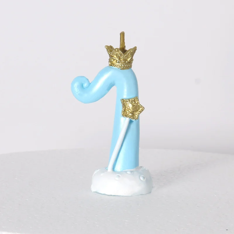 Новая Милая Высококачественная Корона 0 9 цифровые свечи на день рождения детский