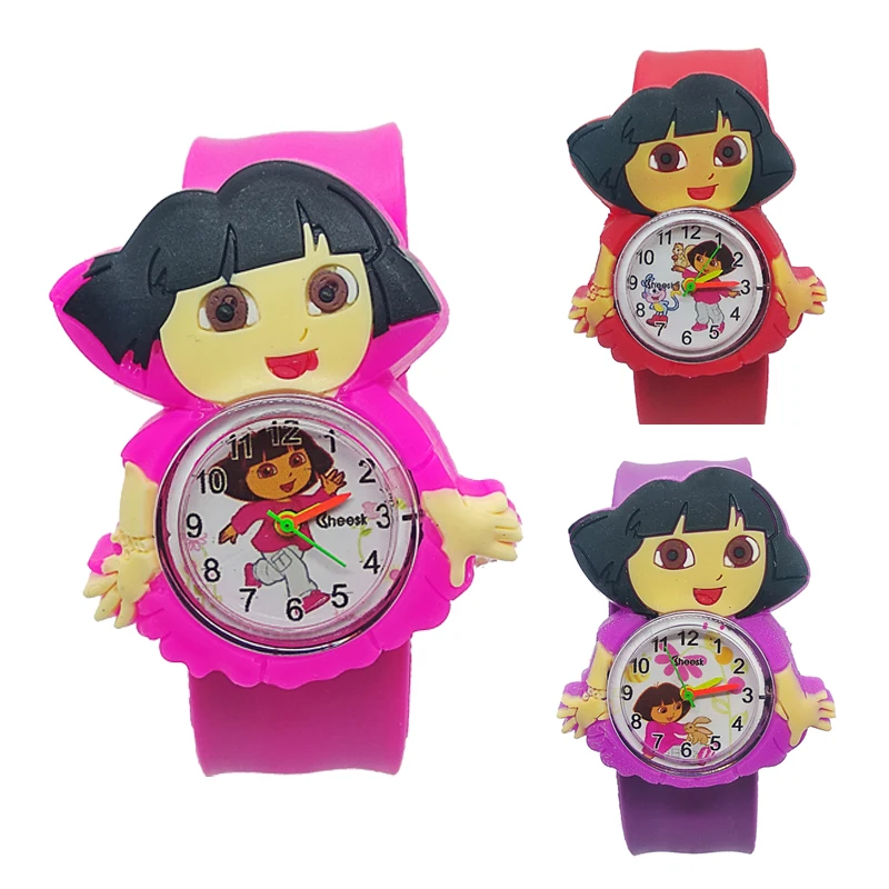 Dora/часы для девочек; Детские модные часы; кварцевые наручные часы; водонепроницаемые детские часы для мальчиков; студенческие часы; Relogio kol saati