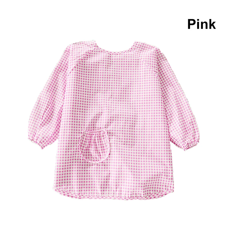 pink Новинка года; короткий бренд; Новинка; высокое качество; водонепроницаемый комбинезон с длинными рукавами для малышей; Однотонный детский халат для кормления - Цвет: pink