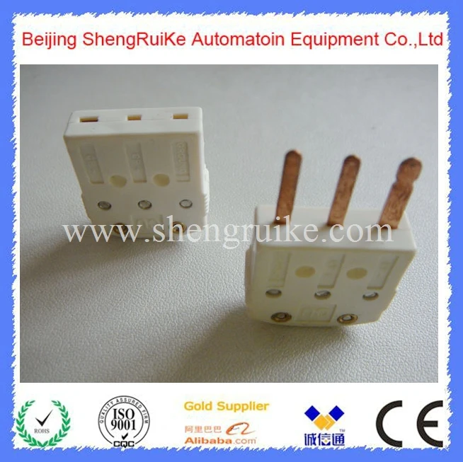 Threee Flat pin Male and Female Pt100 RTD Connector | Инструменты