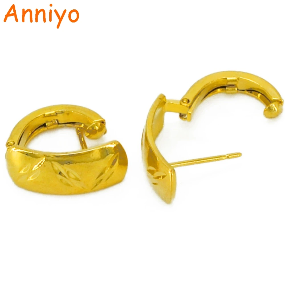 Anniyo оптовая продажа/африканские серьги-гвоздики для женщин/девушек золотого